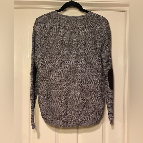 NWT Lety & Me x Stitch Fix Women’s Ariana Elbow Patch Black Knit Sweater - Picture 4 of 7